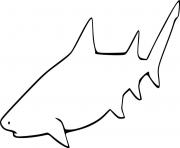 Lemon Shark Outline