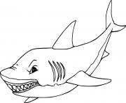 Simple Megalodon shark