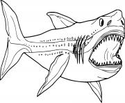 Realistic Megalodon shark