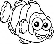 Printable Very Simple Clownfish coloring pages