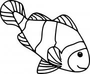 Printable Beautiful Clownfish coloring pages