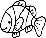 Printable Very Easy Clownfish coloring pages