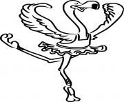 Cartoon Flamingo Dancing