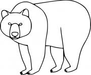 Brown Bear Outline