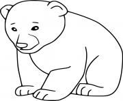 Cartoon Little Polar Bear