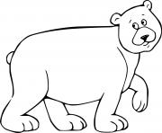 Cartoon Walking Bear