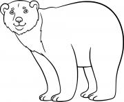 Simple Cartoon Polar Bear