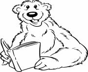 Bear Reading a Book