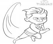 Printable disney the incredibles dash coloring pages