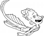 Printable Alberto Scorfano Swimming coloring pages