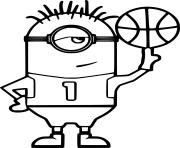 Minion Playing Basketball