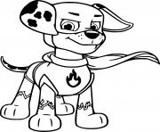 Printable Marshall is a Dalmatian Puppy coloring pages