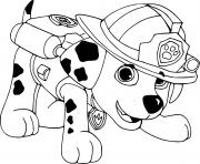 Printable Marshall is Finding Things coloring pages
