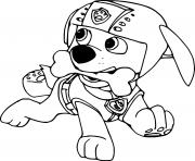 Printable Zuma Has a Bone in His Mouth coloring pages