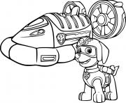 Printable Zuma and His Hovercraft coloring pages