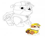 rubble paw patrol pup with image