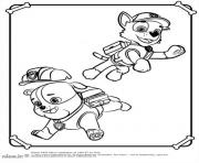 Printable rubble paw patrol zuma coloring pages