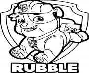 Paw Patrol Rubble Badge