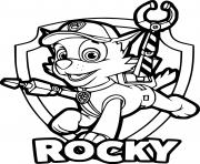 Paw Patrol Rocky Badge