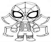 Printable iron spiderman coloring pages
