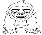 Printable Fortnite Beast Boy Monkey Skin coloring pages