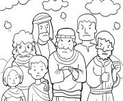 Printable Moses Rock One Exodus 17_1 7_02 coloring pages