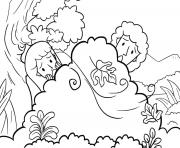 Printable Fall in Garden Genesis 3_1 15 03 coloring pages
