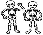 skeletons and skulls a4