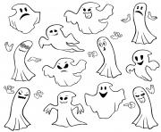 a lot of ghosts for halloween