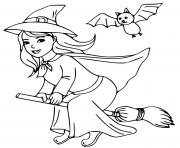 Beautiful Witch Bat Halloween