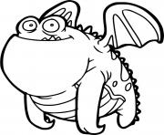 Printable silly monster dragon fly coloring pages