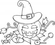 Jack O Lantern Witch with Candies