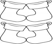 Four Pairs of Blank Stockings
