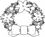 Poinsettia Wreath with a Bowknot