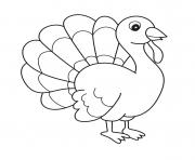 black white cartoon vector illustration funny turkey farm bird animal
