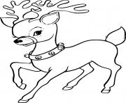 Printable Little Reindeer coloring pages