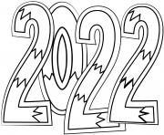 2022 new year doodle by supercoloring