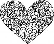 Heart with Complex Patterns
