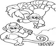 Monkeys Eating Bananas