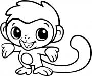Cartoon Baby Monkey