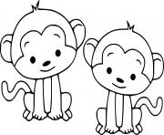 Two Cute Monkeys