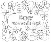 Printable happy womens day coloring pages