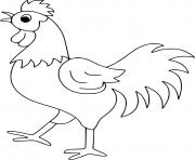 Cartoon Easy Rooster
