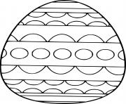 Easter Egg with Egg Patterns