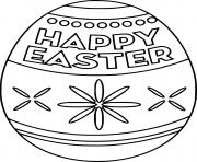 Happy Easter Doodle Egg