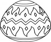 Easter Egg with Fire Patterns