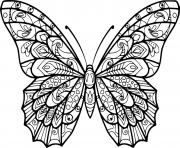 Pretty Butterfly Zentangle