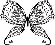Beautiful Zentangle Butterfly