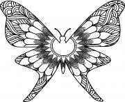 Geometric Zentangle Butterfly