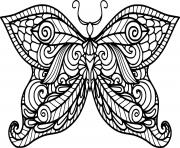 Simple Butterfly Zentangle
